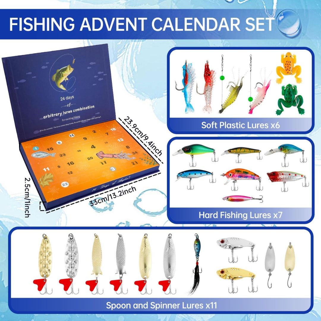 Fishing Advent Calendar | 24 Days of Fishing Lures